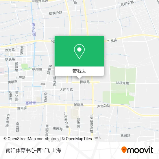 南汇体育中心-西1门地图