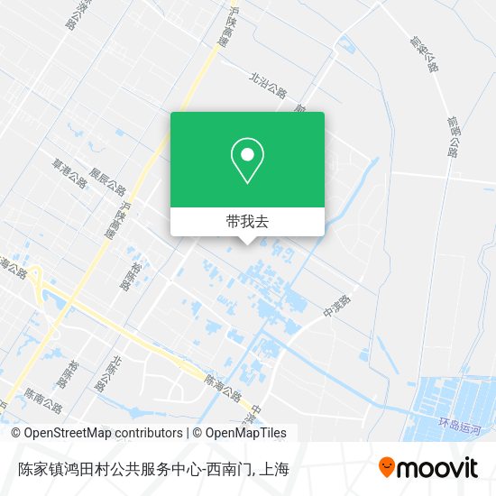 陈家镇鸿田村公共服务中心-西南门地图