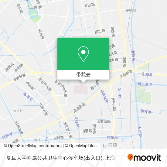 复旦大学附属公共卫生中心停车场(出入口)地图