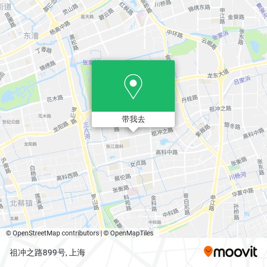 祖冲之路899号地图