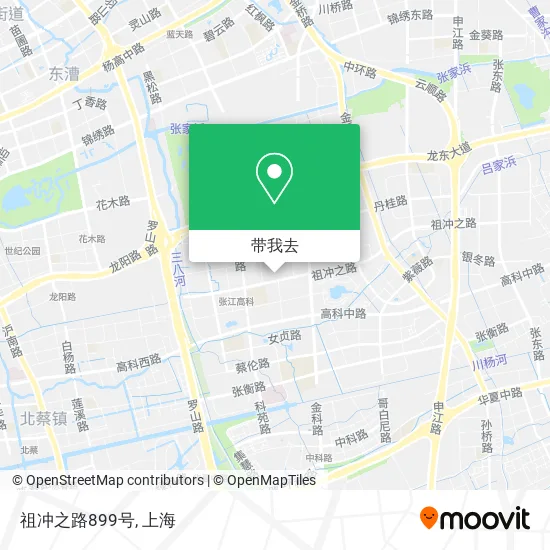 祖冲之路899号地图