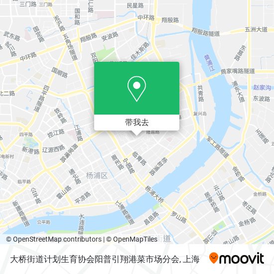 大桥街道计划生育协会阳普引翔港菜市场分会地图