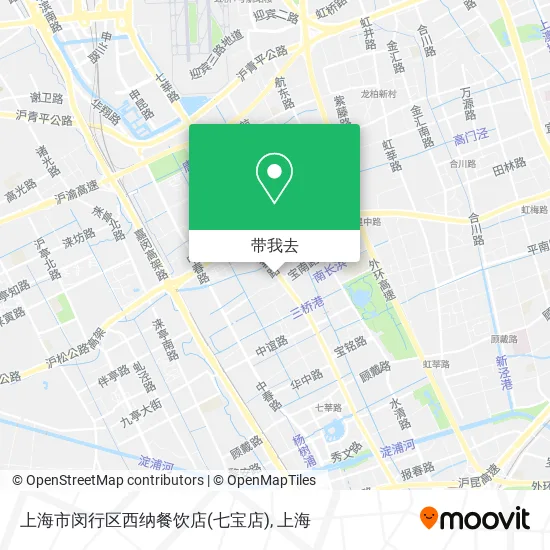 上海市闵行区西纳餐饮店(七宝店)地图