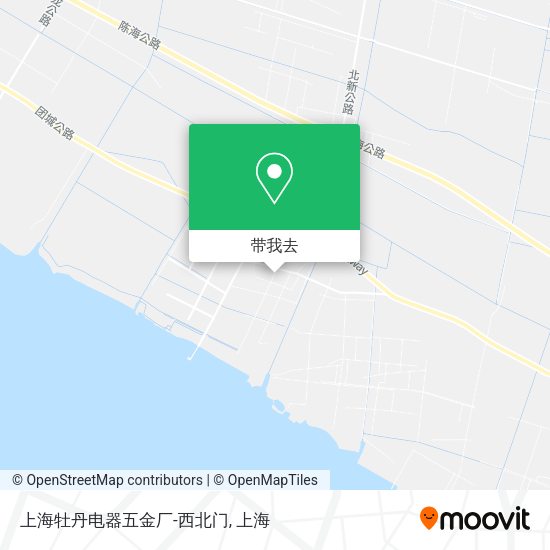 上海牡丹电器五金厂-西北门地图