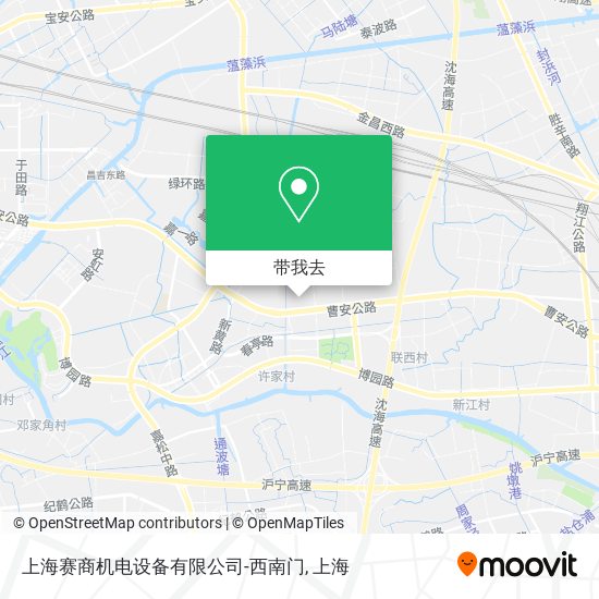 上海赛商机电设备有限公司-西南门地图