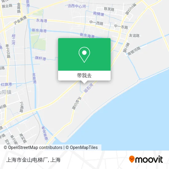 上海市金山电梯厂地图