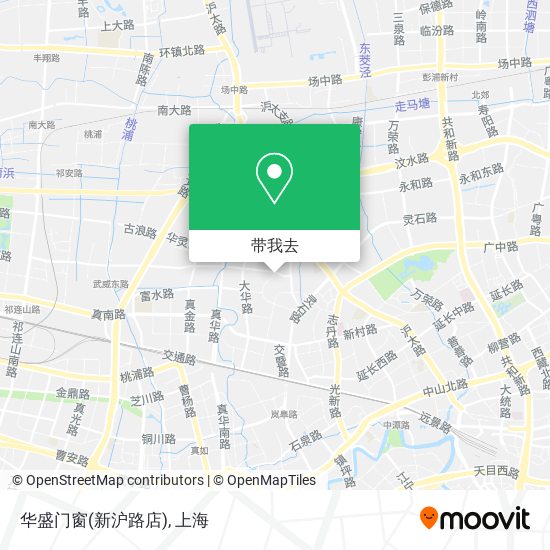 华盛门窗(新沪路店)地图