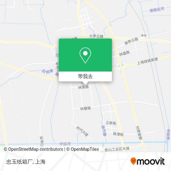 忠玉纸箱厂地图