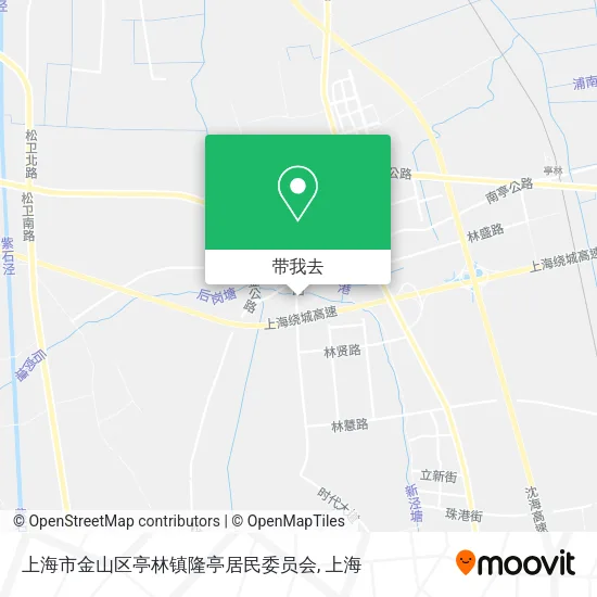 上海市金山区亭林镇隆亭居民委员会地图