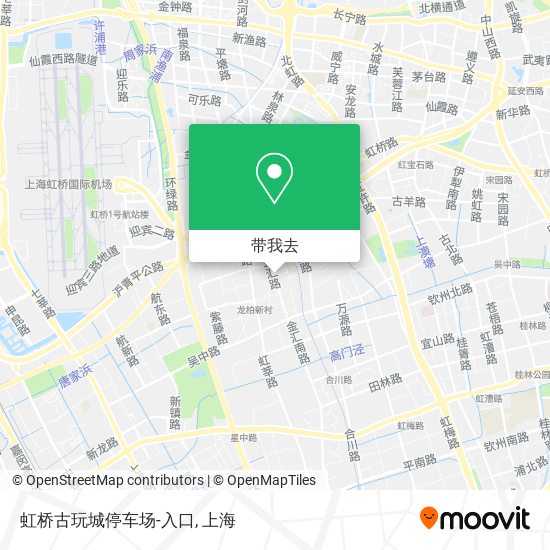 虹桥古玩城停车场-入口地图