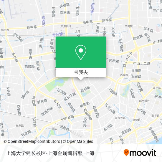 上海大学延长校区-上海金属编辑部地图