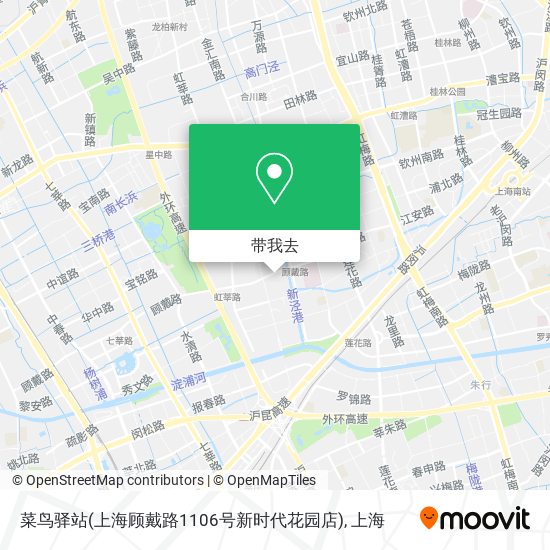 菜鸟驿站(上海顾戴路1106号新时代花园店)地图