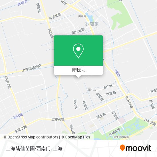 上海陆佳苗圃-西南门地图