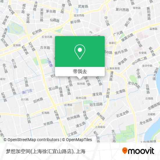 梦想加空间(上海徐汇宜山路店)地图