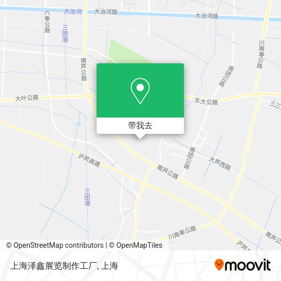上海泽鑫展览制作工厂地图