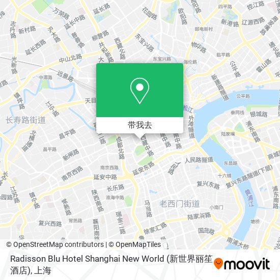 Radisson Blu Hotel Shanghai New World (新世界丽笙酒店)地图