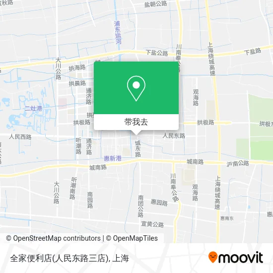 全家便利店(人民东路三店)地图