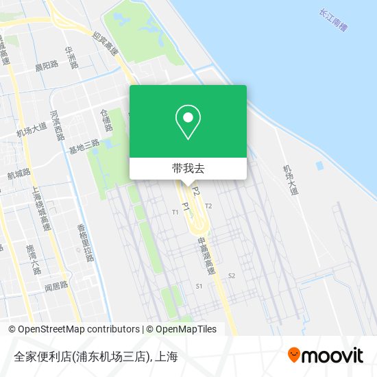 全家便利店(浦东机场三店)地图