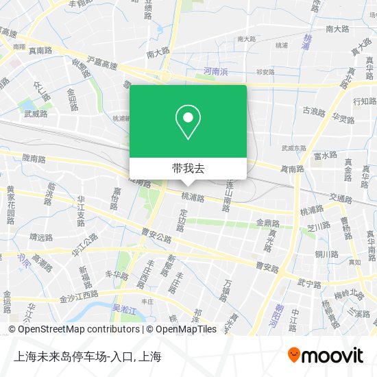 上海未来岛停车场-入口地图