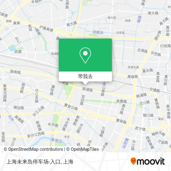 上海未来岛停车场-入口地图