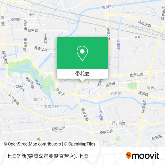 上海亿新(荣威嘉定黄渡直营店)地图