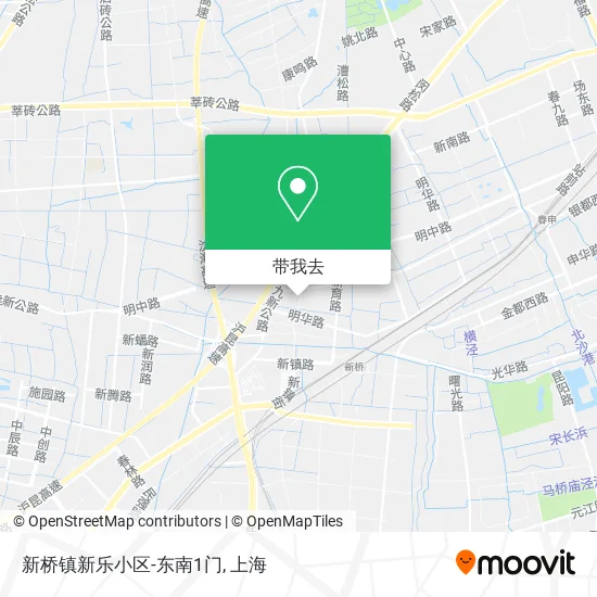 新桥镇新乐小区-东南1门地图