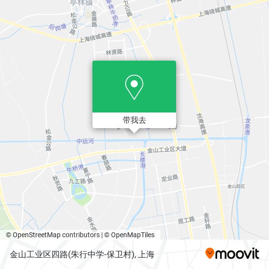 金山工业区四路(朱行中学-保卫村)地图