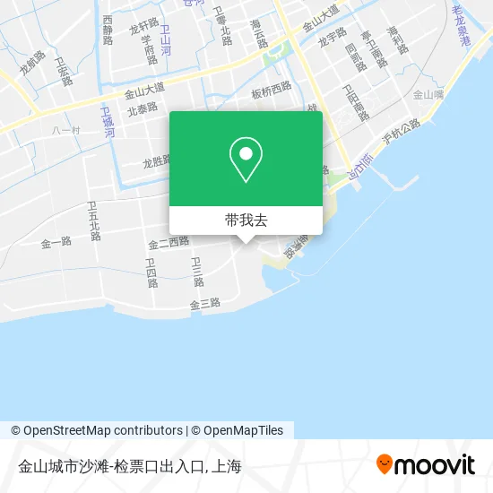 金山城市沙滩-检票口出入口地图