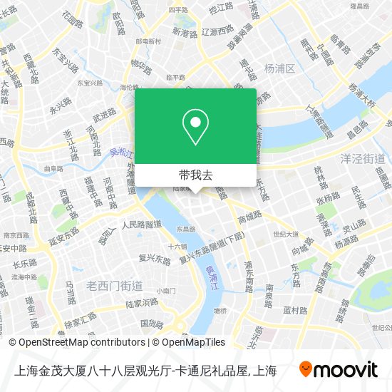 上海金茂大厦八十八层观光厅-卡通尼礼品屋地图