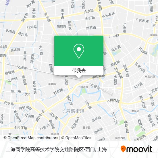 上海商学院高等技术学院交通路院区-西门地图