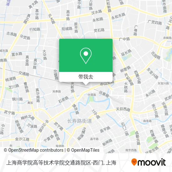 上海商学院高等技术学院交通路院区-西门地图