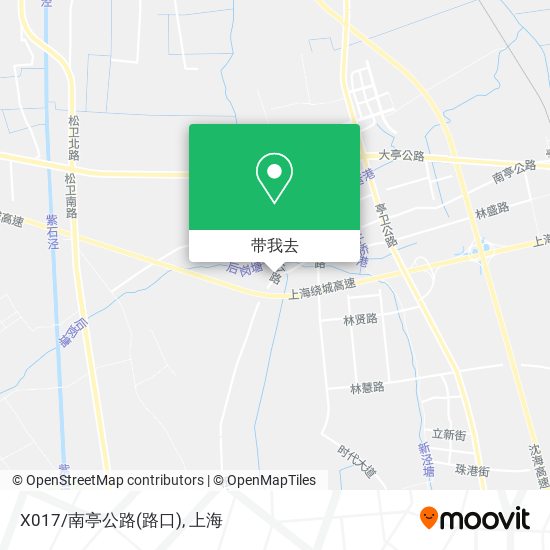 X017/南亭公路(路口)地图