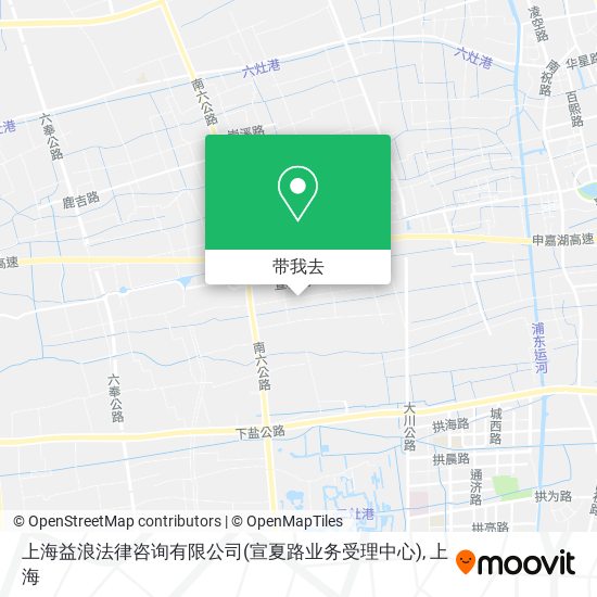 上海益浪法律咨询有限公司(宣夏路业务受理中心)地图