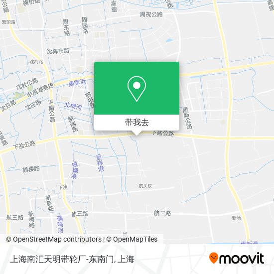 上海南汇天明带轮厂-东南门地图