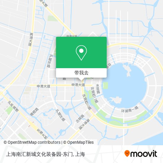 上海南汇新城文化装备园-东门地图
