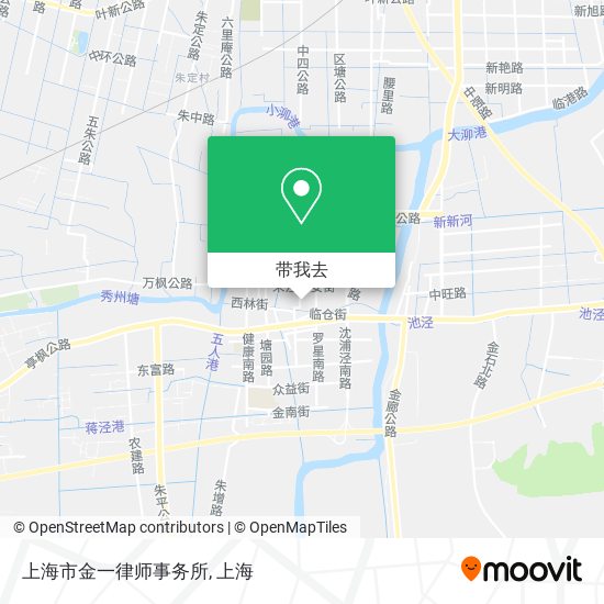 上海市金一律师事务所地图