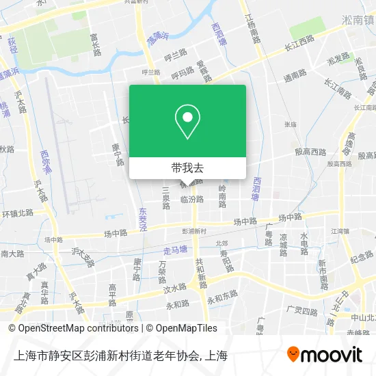 上海市静安区彭浦新村街道老年协会地图