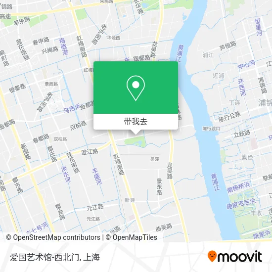 爱国艺术馆-西北门地图