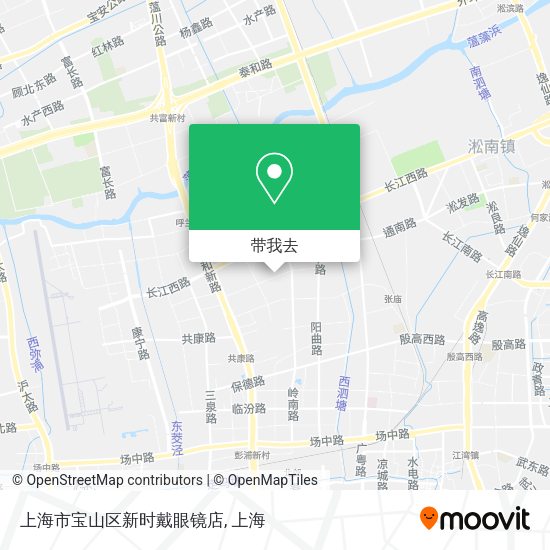上海市宝山区新时戴眼镜店地图