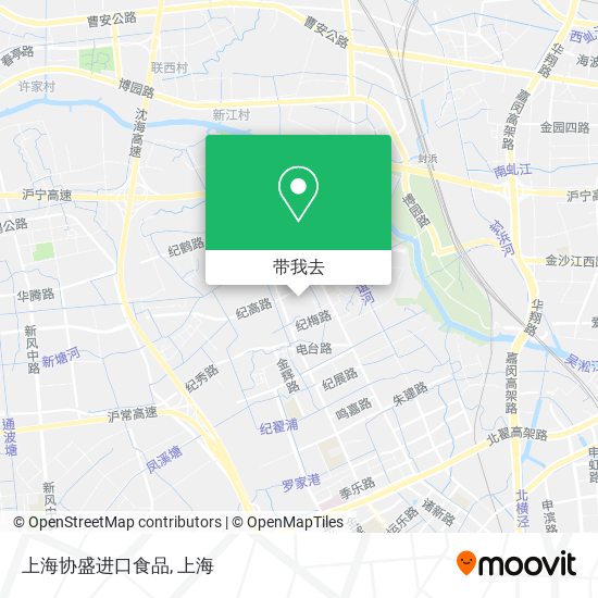 上海协盛进口食品地图