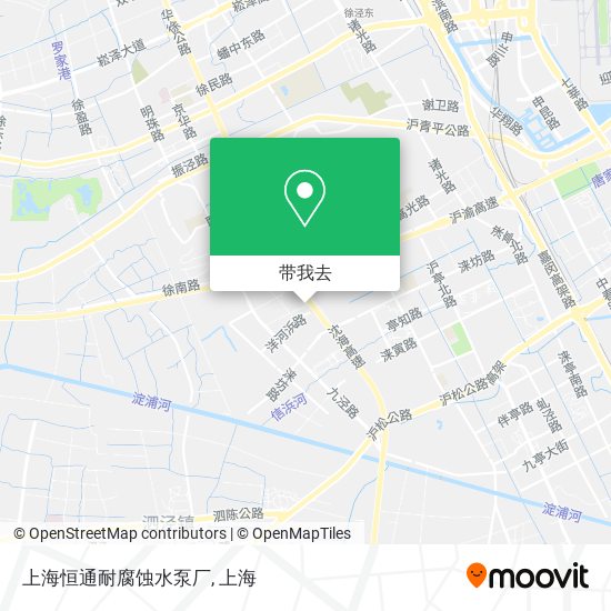 上海恒通耐腐蚀水泵厂地图