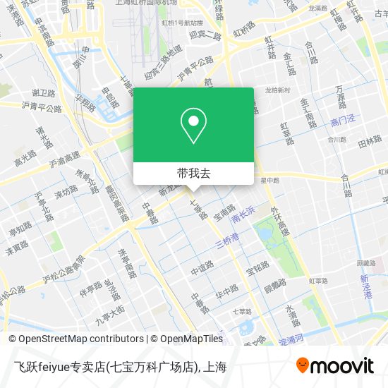 飞跃feiyue专卖店(七宝万科广场店)地图