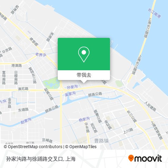 孙家沟路与徐踊路交叉口地图