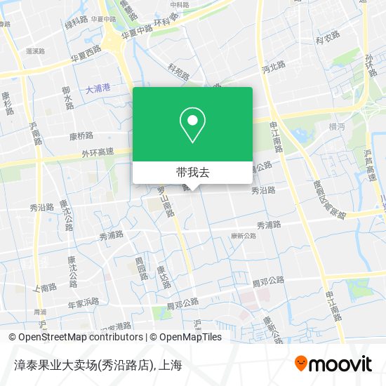 漳泰果业大卖场(秀沿路店)地图