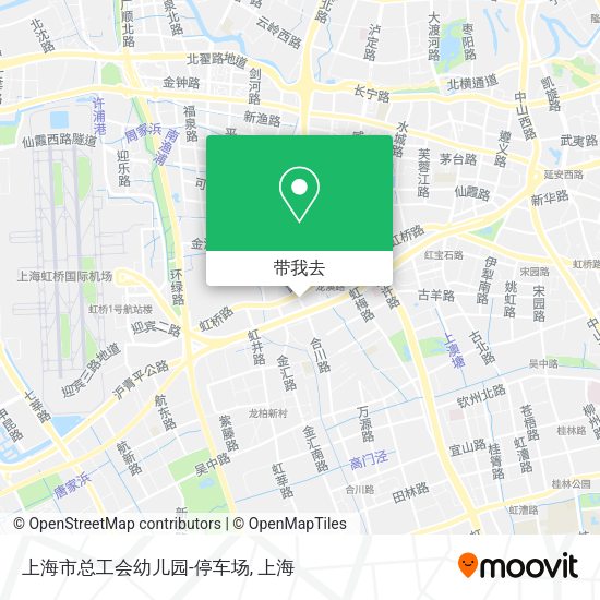 上海市总工会幼儿园-停车场地图
