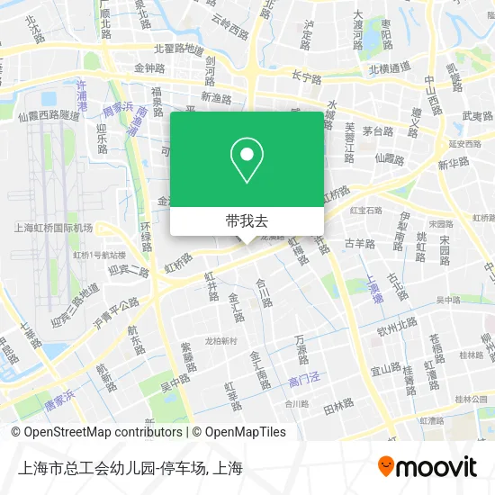 上海市总工会幼儿园-停车场地图