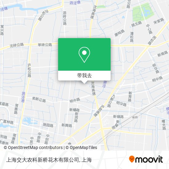 上海交大农科新桥花木有限公司地图