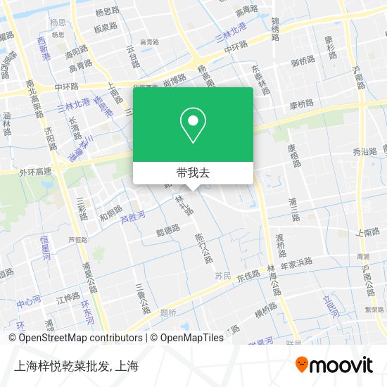 上海梓悦乾菜批发地图