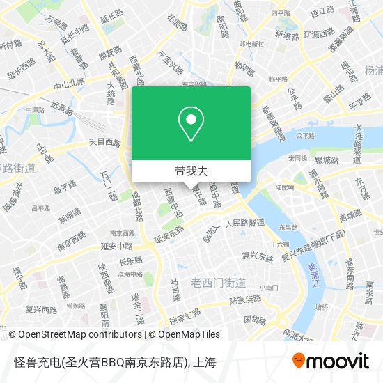 怪兽充电(圣火营BBQ南京东路店)地图