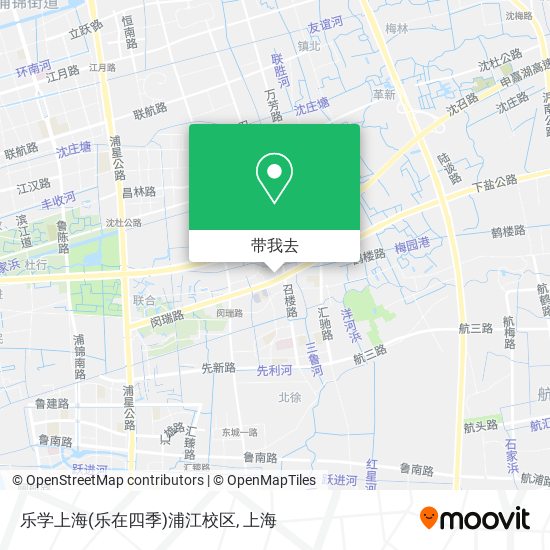 乐学上海(乐在四季)浦江校区地图